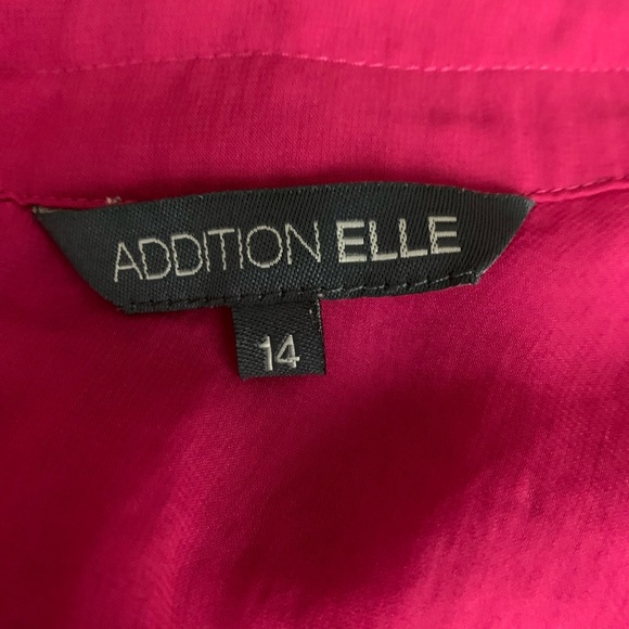 Addition Elle Fuchsia long sleeve blouse Size 14 - Picture 5 of 9